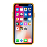 Hard Silicone Buttons mostaza Funda iPhone X / XS