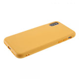 Hard Silicone Buttons mostaza Funda iPhone X / XS