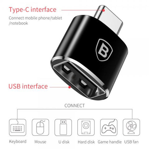 Adaptador USB-C hembra a Micro USB Baseus