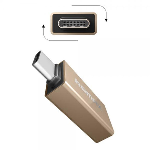 Adaptador USB-C a USB OTG Remax plata