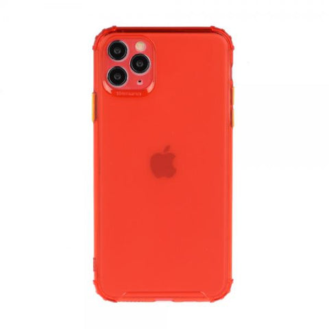 Gel Protect Button rojo Funda iPhone 12 Pro Max
