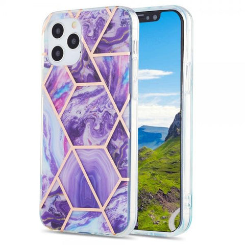 Marmol morado triangle Funda iPhone 12 / iPhone 12 Pro