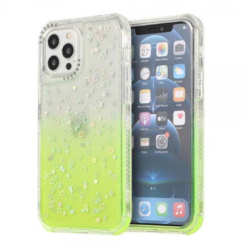 SHS Fluor verde Funda iPhone 12 / iPhone 12 Pro