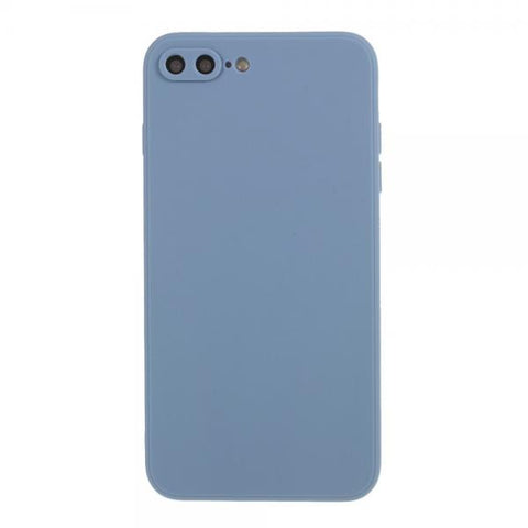 Silicona Mate azul grisaceo Funda iPhone 7 Plus / 8 Plus