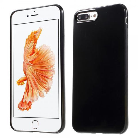 Gel negro opaco Glossy Funda iPhone 7 Plus / 8 Plus