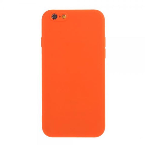 Silicona Mate naranja Funda iPhone 6 Plus / 6S Plus