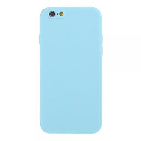 Silicona Mate azul claro Funda iPhone 6 / 6S