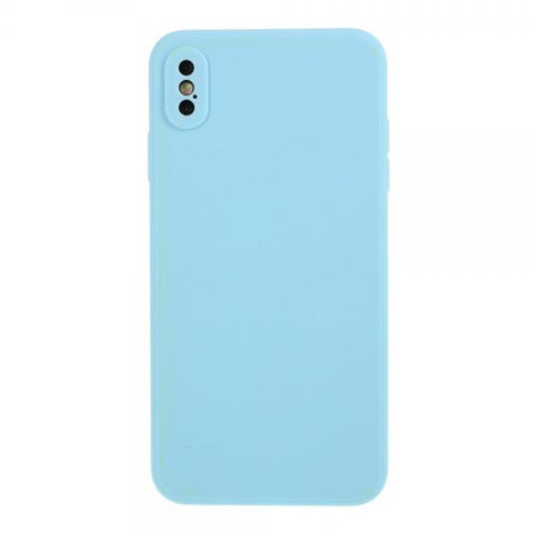 Silicona Mate azul claro Funda iPhone X / XS