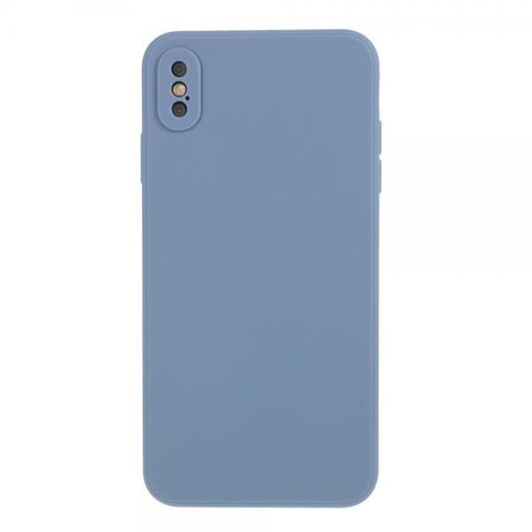 Silicona Mate azul grisaceo Funda iPhone X / XS