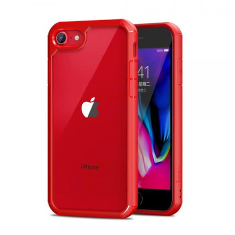 King Hybrid Protect rojo Funda iPhone 7 / 8 / SE 2020