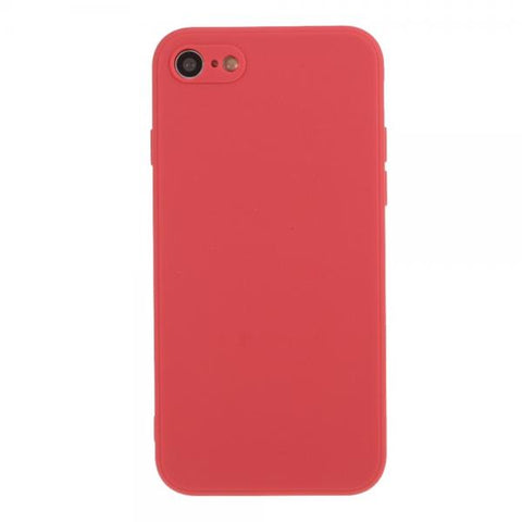 Silicona Mate rojo Funda iPhone 7 / 8 / SE 2020