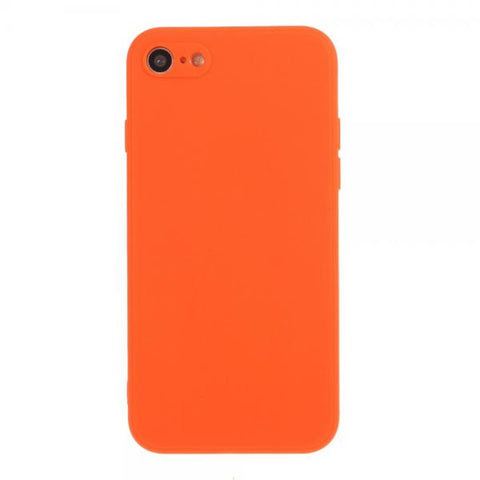 Silicona Mate naranja Funda iPhone 7 / 8 / SE 2020
