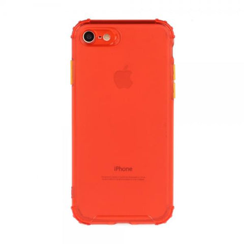 Gel Protect Button naranja Funda iPhone 7 / 8 / SE 20 / SE 22
