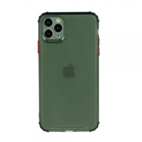 Gel Protect Button verde Funda iPhone 12 / iPhone 12 Pro