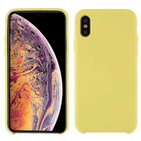 Fresh Hard Silicone amarillo Funda iPhone X / XS