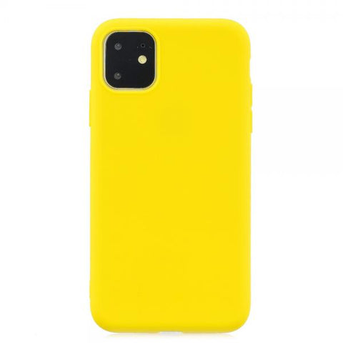 Gel Basic amarillo Funda iPhone 11