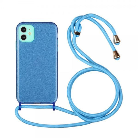 Xuo Glitter azul Funda iPhone 11