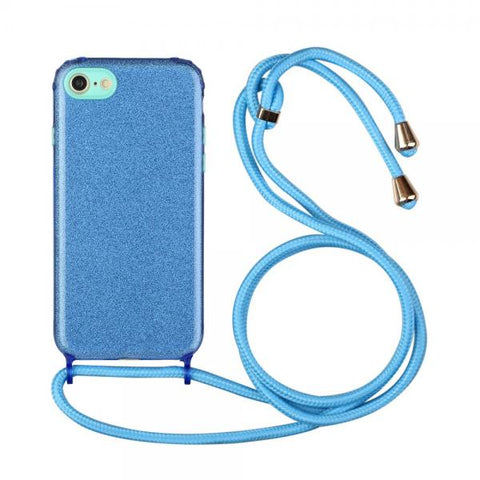 Xuo Glitter azul Funda iPhone 7 / 8 / SE 20 / SE 22