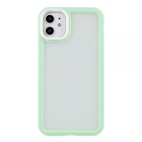 Plastic Ca Gel verde Funda iPhone 11