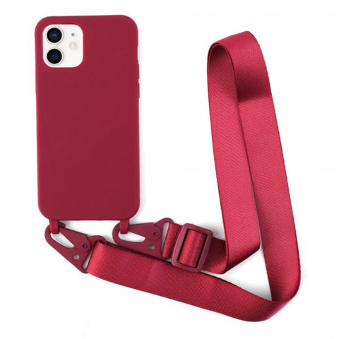 Xuo Matte Ribbon rojo Funda iPhone 11