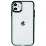 Metal Cam Gel verde Funda iPhone 11
