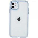 Metal Cam Gel azul Funda iPhone 11