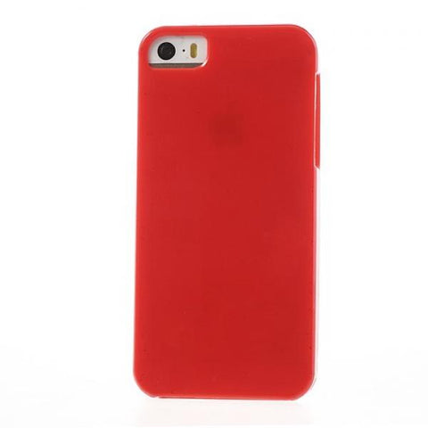 Gel plain rojo Funda iPhone 5/5S/SE