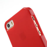 Gel plain rojo Funda iPhone 5/5S/SE