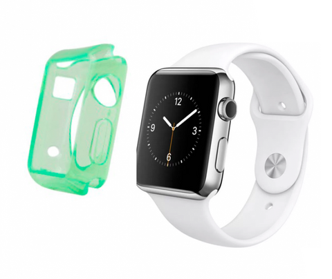 Gel verde Funda Apple Watch 42