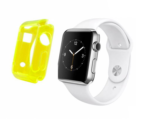 Gel amarillo Funda Apple Watch 42