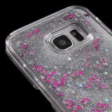 Silver Stars Purpurine Funda Galaxy S7 Edge