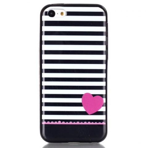 Heart Stripes Funda iPhone 5C