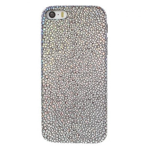 Shiny Pebbles plata Funda iPhone 5/5S/SE
