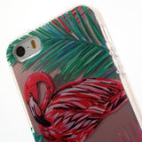 Tropical Palm Flamingo Funda iPhone 5/5S/SE