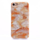 Marble orange Funda iPhone 7 / 8 / SE 2020