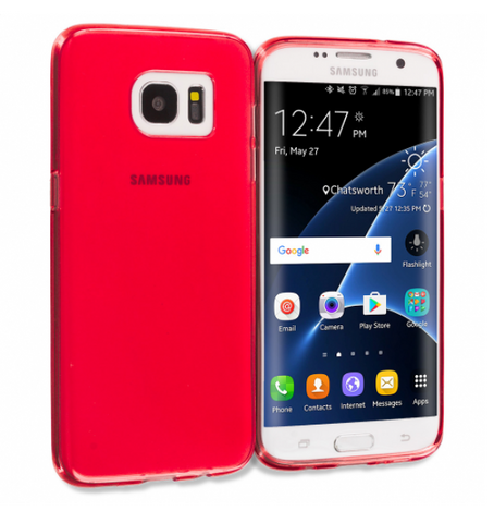 Gel rojo Funda Galaxy S7 Edge
