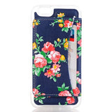 Flowers Wallet Funda iPhone 5/5S/SE