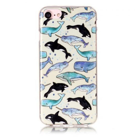Whales in Sea Funda iPhone 7 / 8 / SE 2020