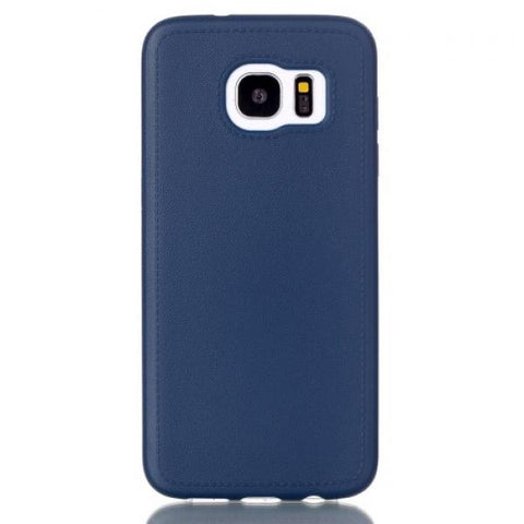 Leath Gel azul Funda Galaxy S7 Edge