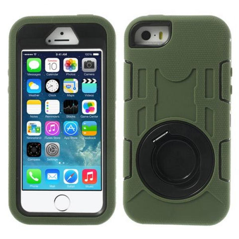 Stand Protect verde Funda iPhone 5/5S/SE