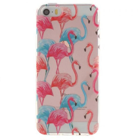 Love & Tropical flamingo Funda iPhone 5/5S/SE
