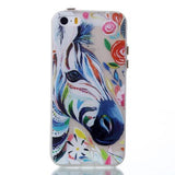Coloured Zebra Funda iPhone 5/5S/SE