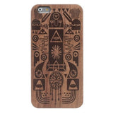 Wood Mayan Funda iPhone 6/6S