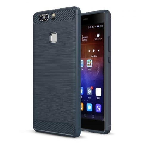 Carbon protect azul Funda Huawei P9 Plus