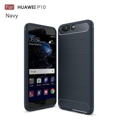 Carbon Protect azul Funda Huawei P10