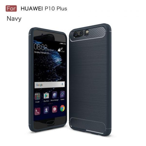 Carbon Protect azul Funda Huawei P10 Plus