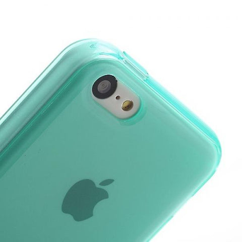 Funda iPhone 13 Mini con borde de TPU (verde/transparente) - Funda