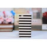 Tapa Striped negro Funda iPhone 5/5S/SE