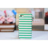 Tapa Striped verde Funda iPhone 5/5S/SE