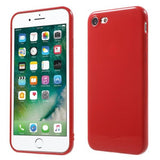 Gel brillo rojo Funda iPhone 7 / 8 / SE 2020
